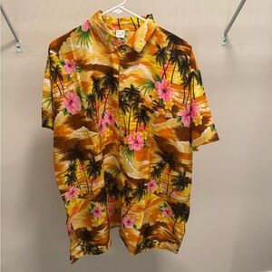 Zury Hawaiian Tropical Print Shirt
